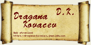 Dragana Kovačev vizit kartica